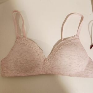 PINK Victoria's Secret Soft Pink Lace Bra